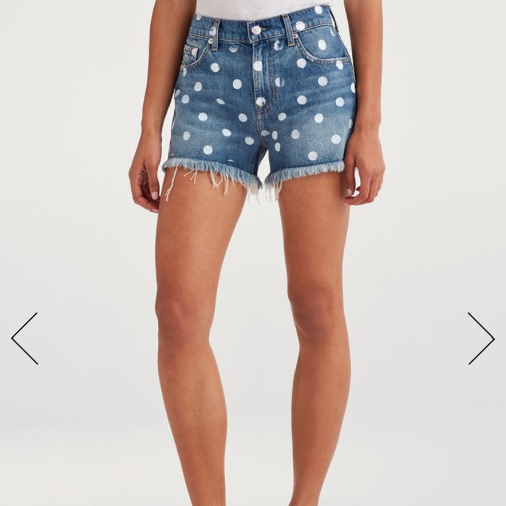 7 FOR ALL MANKIND High Waist Short